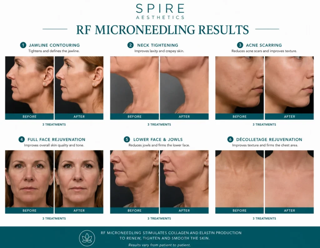RF Microneedling Skin tightening East Grinstead results